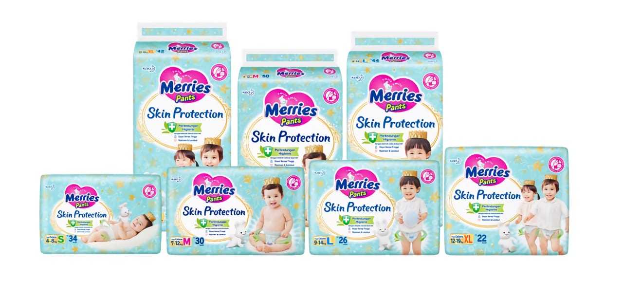 Merries Skin Protection, Popok Pertama Dengan Ekstrak Natural Daun Teh untuk Menjaga Kulit Bayi Tetap Higienis