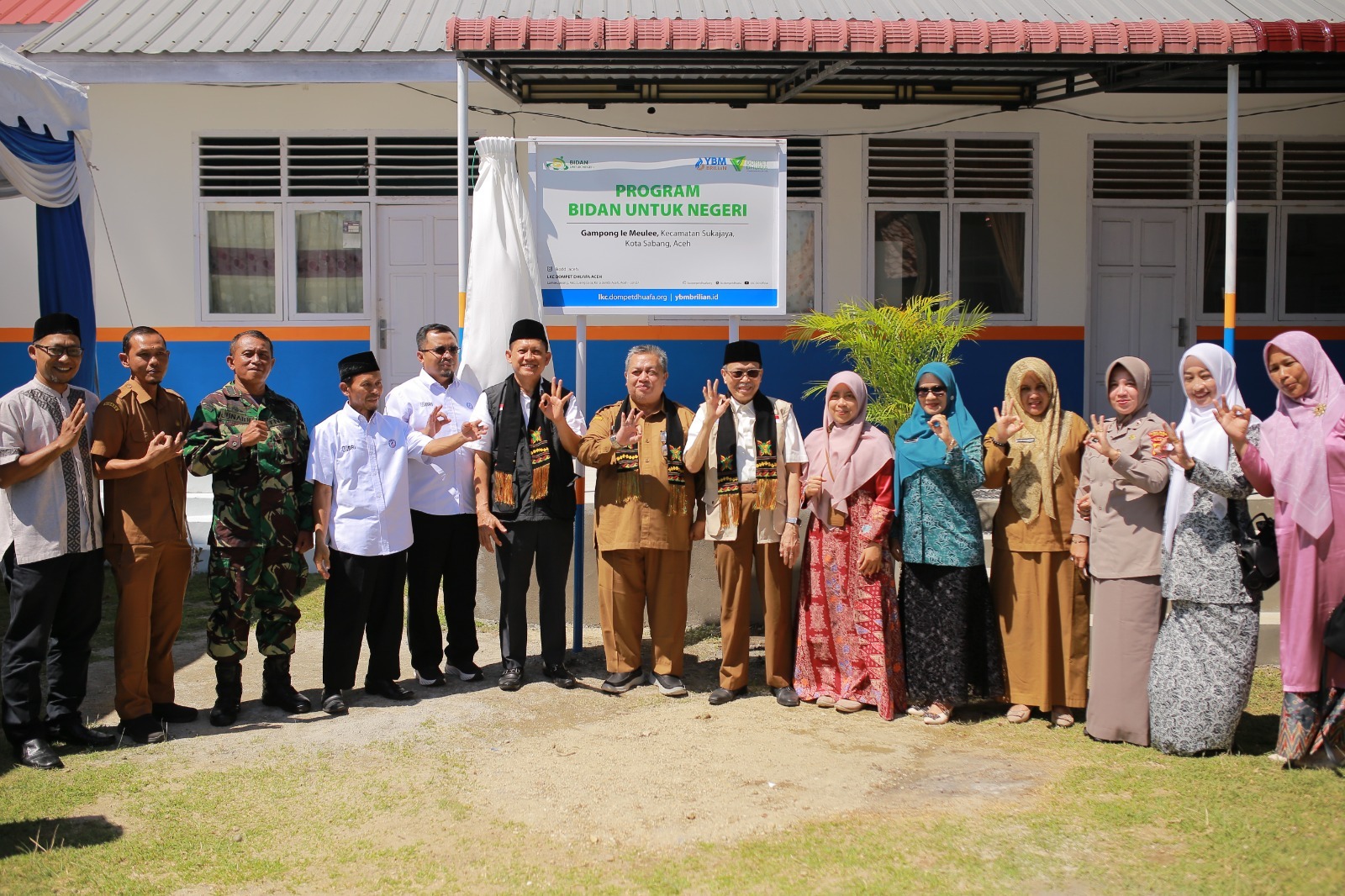 Peresmian Program Bidan untuk Negeri di Sabang oleh LKC Dompet Dhuafa dan YBM BRILian.