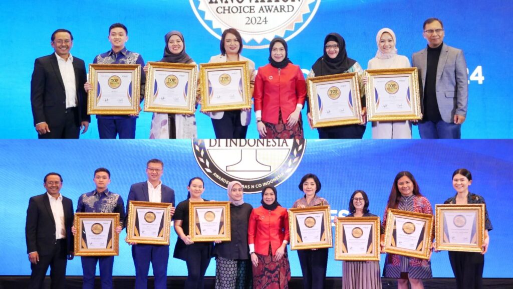 Penerimaan Top Innovation Choice Award 2024 di The Sultan Hotel Jakarta