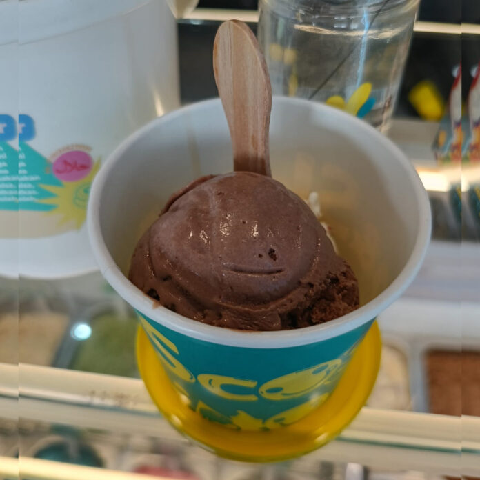 Ilustrasi ice cream cokelat