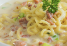 Mie Susu Keju yang Sedap dan Mudah Dibuat