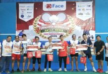 Hari Sumpah Pemuda, FaceIndonesia.co.id Gelar Badminton Antar Media